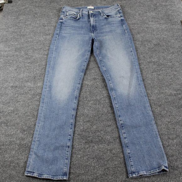 Mother Jeans Womens 30 The Rascal Skimp Straight Punk Charming Blue Light Wash - Picture 5 of 16